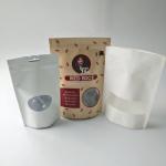 Stand Up Pouches Paper Box Packaging Food Grade With Clear Rectangular / Oval Window for sale