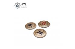 China Zinc Alloy Embossed Metal Sticker Labels Multipurpose Practical supplier