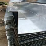 DX51D Galvanized Steel Bended Sheets 2mm 100g Zinc Coated Water Gutter for sale