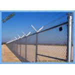 Silver Chain Link Fence Fabric Weave Hot Galvanized Steel Wire For Engineering
