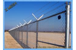 China Silver Chain Link Fence Fabric Weave Hot Galvanized Steel Wire For Engineering supplier