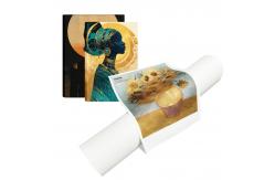 China Glossy 400gsm Inkjet Polycotton Canvas Roll For Pigment Printing supplier