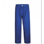 155 GSM Elastic Belt Unisex Nurse Blue Pants Medical Uniform Anti-bacteria Wrinkle-free for sale
