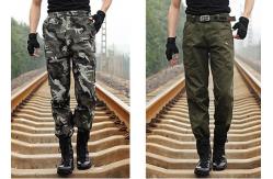 China Anti - Friction Army Green Skinny Cargo Pants Long Style With 2 Tactical Pockets supplier