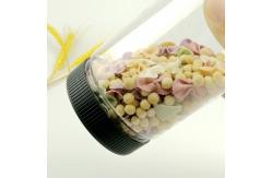 China 20oz 600ml Round Plastic Food Jars With Screw Lid supplier