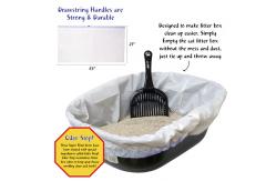 China Scented And Unscented Drawstring LDPE Cat Litter Box Liners supplier