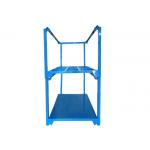 Warehouse Stackable Steel Nestainer Storage Racks Pallet With Sheet Base for sale
