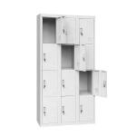 Key Lock 12 Door KD Electrostatic Metal Gym Lockers for sale