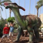 Theme Park  Realistic Animatronic Dinosaur Parasaurolophus With Movement And Sound