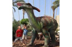 China Theme Park  Realistic Animatronic Dinosaur Parasaurolophus With Movement And Sound supplier