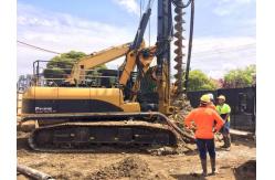 China Automated Drilling Rig Ground Screw Hydraulic Pile Driver Machine 78m/Min supplier