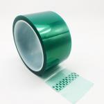 High Temperature Heat Resistant Green Green PET Silicone Adhesive Tape for sale