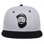 58cm Flat Brim Snapback Cap Plain Color 7 Holes Buckle for sale