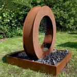 Process Welding Corten Steel Garden Features Outside