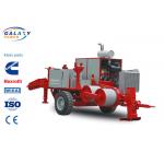 Red Color Transmission Line Equipment Double Cableway Hydraulic Puller for sale