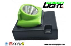 China ATEX 13000lux LED Miner Cap Lamp 240lum For Industrial Mining Lighting supplier