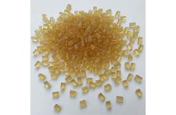 China PEI Amber Conductive Poly Beads Bulk Plastic Pellets For Injection Molding supplier