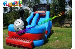 China Commercial Grade Inflatable Dry Slide Cute Double Line For Children supplier