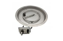 China Round 20lb Fire Pit Pan Insert 65000 BTU Propane Pan Burner  Kit supplier