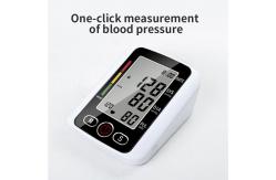China White Electronic Home Blood Pressure Device With Voice Function One Touch Measurement supplier