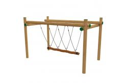China Swing Set Playground Rope Bridge Hanging Polyester 120mm 2.5m Thick supplier