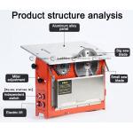 Electric Dust Free Precision Panel Saw Double Machine Invisible Design 50mm