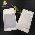 Matte White Plastic Pouches Pack Smell Proof Heat Seal Mylar Earphone Ring Decoration Packing for sale