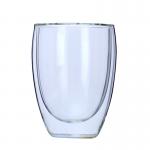 Handmade Glass 250ml 350ml Double Wall Coffee Cup for sale