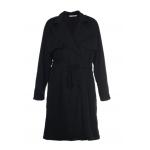 Fitted Lapel Collar Long 	Cool Womens Coats Customized Size With Belt Strap for sale