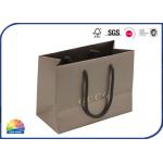 Knot Cotton Handles Paper Shopping Bags For Belt Gift Packaging for sale