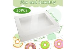 China Paperboard Window Bakery Box Rectangle Cake Cardboard Treat Box With Window Baker supplier