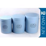 High Quality Black Cylinder Box Cardboard Flower Boxes with Customized Size