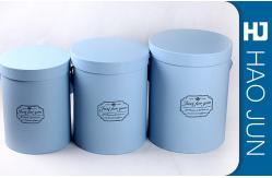China Cylinder / Round Cardboard Flower Boxes With Lids , Matt Lamination supplier