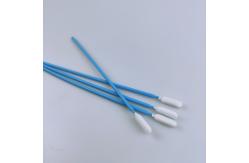 China 165mm Long Polypropylene  Handle Foam Tip Swabs Round Head supplier