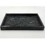 Anti Mositure Real Marble Look Tray Black Color For Restaurant / Bar for sale