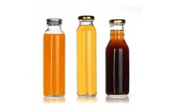 China 200ml 250ml 16 Oz Glass Juice Bottles Beverage Container In Bulk supplier
