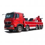 China Sinotruk Howo Flatbed Truck Tow Truck Tilt Tray Towing Joint 40 Tons Rotator Tow Truck for sale