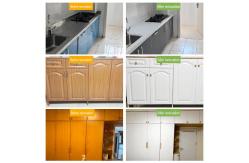 China Kitchen Cabinets Renovation Repair And Painting Wooden Furnitures Painting Ceramic Tile Floor supplier
