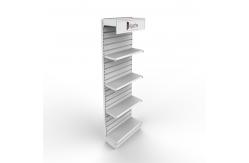 China Hardware Store Pegboard Display Rack With Led Lighting Header supplier