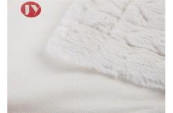 China Leaves Embossed Rabbit Plush Fur Blanket Heavy Warm OEM/ODM Logo Grade A supplier