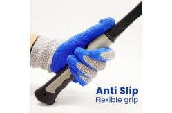 China Abrasion Resistant Cut Resistant Safety Gloves Customized Crinkle Latex Coating Gloves supplier