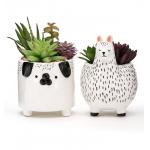 Best selling animal flower pots succulent plant pot customized plant propagation planter ceramic planter for sale