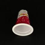 Food Grade 11oz Plastic Yogurt Cup 320ml With Aluminum Foil Lid for sale