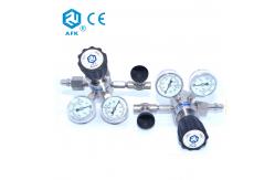China PCTFE 3000psi Two Gauge Pressure Regulator AFK 316L Cylinder Pressure Regulator supplier