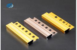 China Tempered Aluminium Edge Trim Profiles , 10mm aluminium tile trim ASTM Approved supplier