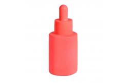 China Customized Macaron Glass Empty Essential Oil Bottle With Dropper Cap supplier