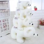 25 - 60cm Cute Plush Dolls Snow White Polar Bear Easy Wash With Embroidered Logo for sale
