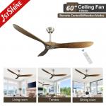 ROHS OEM Commercial Warehouse Wood Ceiling Fans For Summer and Winter