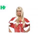 Sexy Hightlights Soft Blond Or White Straight Long Synthetic Wigs For New Stylish Party for sale