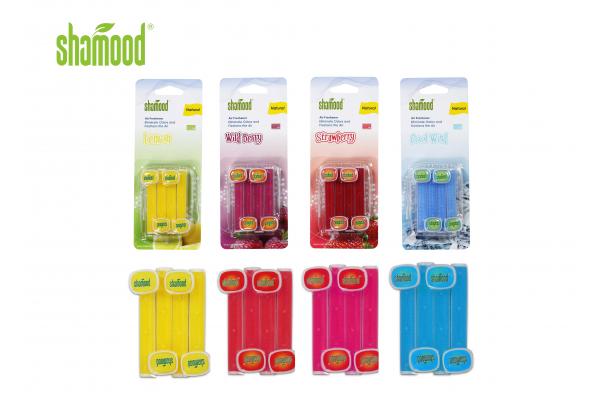 Car Vent Stick Custom Air Fresheners 4 Strips with Four Scents